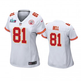 Tröjor Kansas City Chiefs Blake Bell 81 Game Vit Super Bowl LVII - Dame